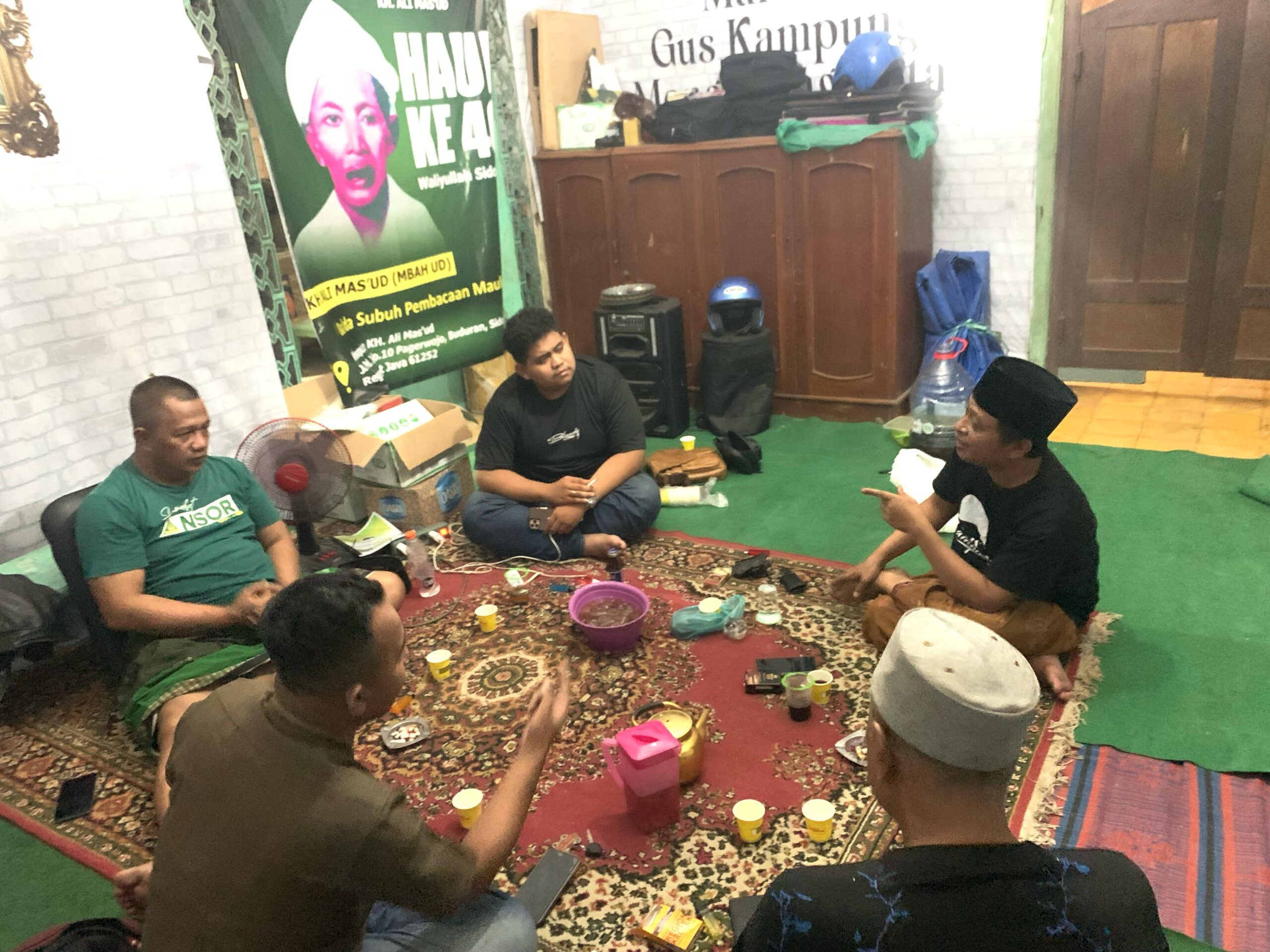 Ketua DPP Gus Kampung Nusantara, Gus M. Alaikahadi, M.Psi., Lakukan kunjungan silaturahmi Ke Gus Kampung DPC Kabupaten Sidoarjo.